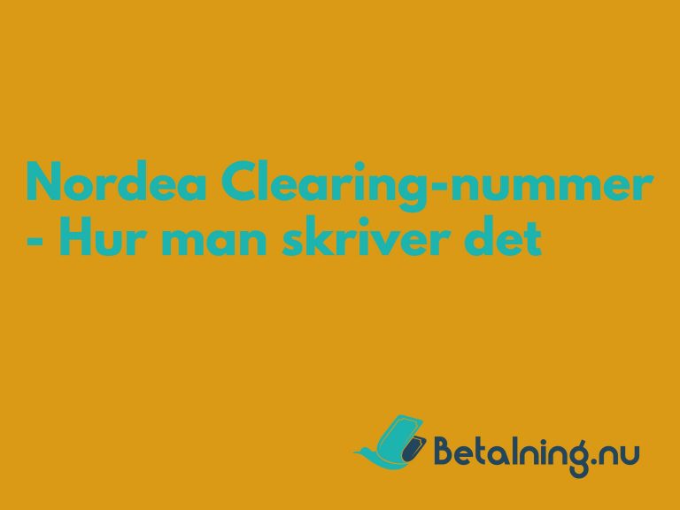 Nordea Clearing